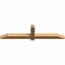 Ekena Millwork Eugene Smooth Timber Gable Bracket, Western Red Cedar, 60"W x 15"H x 3 1/2"D x 3 1/2"F, 6/12 Pitch GBW060X15X0404EUG00SWR - alternate 3